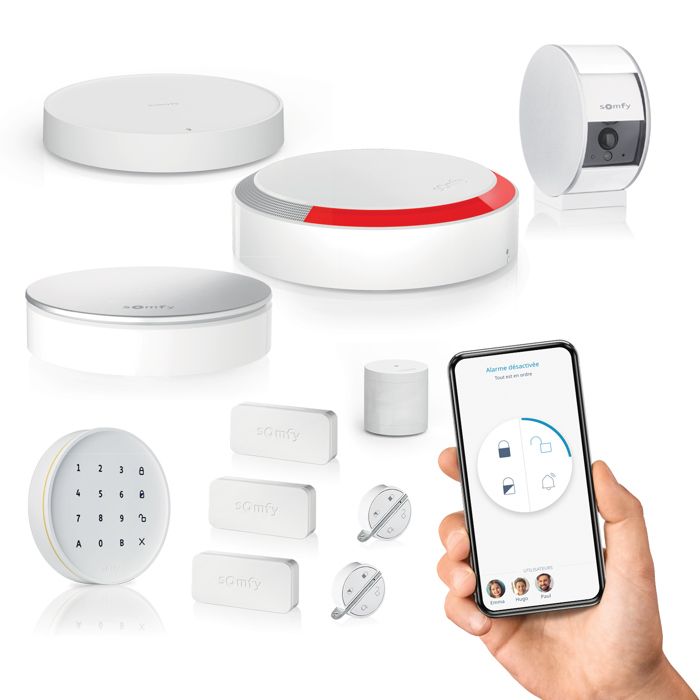 Alarme Maison Sans Fil Connectée Wifi avec Caméra de Surveillance Somfy