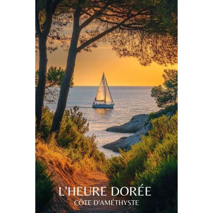 Affiche - Heure Dorée - Posters de nos Régions - Format A4 - Moyen 29 7cm x 21cm