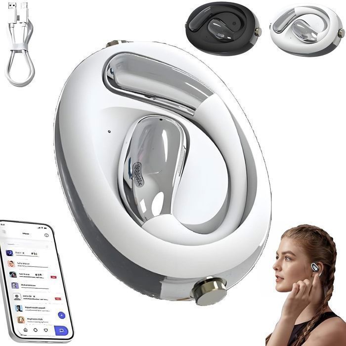 Écouteur Traducteur Instantané AI - 144 Langues, Traduction Temps Réel Bluetooth