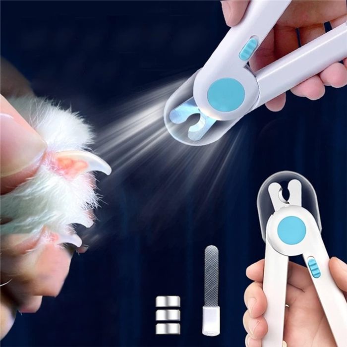 Tondeuse à Ongles pour Animaux Domestiques avec Lumière LED Professionnel Coupe Griffes Animaux De Compagnie