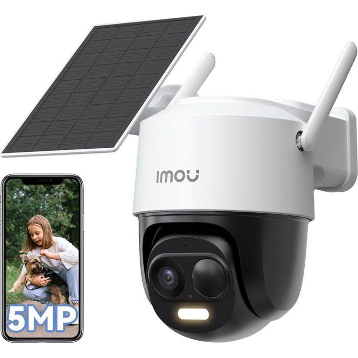 aosu 3K 5P Caéra Surveillance WiFi Extérieur sans Fil, Panneau