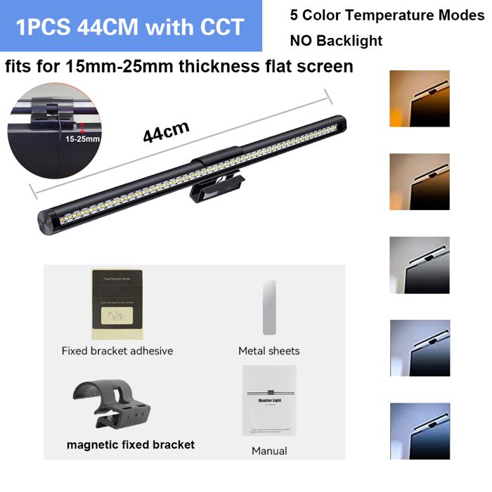 Barre lumineuse LED avec rétroéclairage RVB lampe de bureau moniteur musique ambiance pendante écran PC C105F screen light