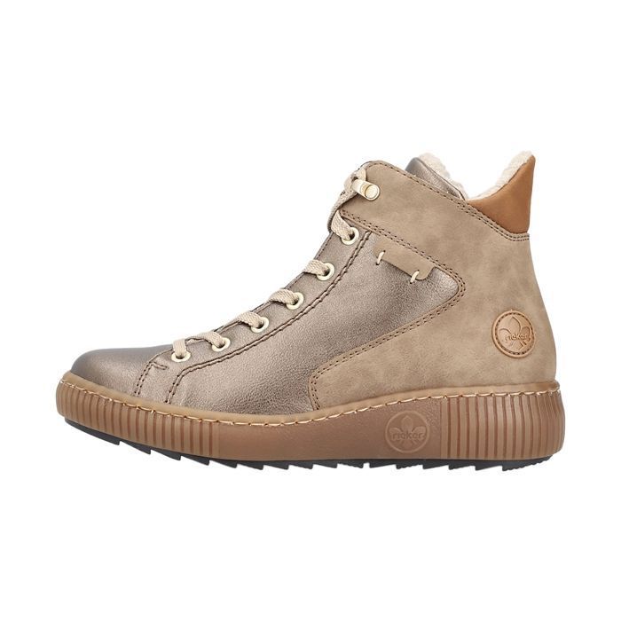 Basket Montante à Lacets et Zip Rieker Kasanga - Bronze