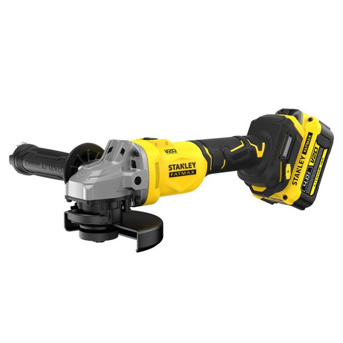 Meuleuse DAngle 125 mm Brushless Lithium 18V 1 Batterie 4 Ah En Kit Pro Stack SFMCG710M1T QW STANLEY FATMAX V20
