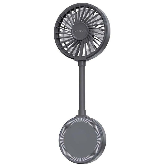 Ventilateur Portable - USAMS - 3 Vitesses - Fixation Magnétique - Support Stand - Noir