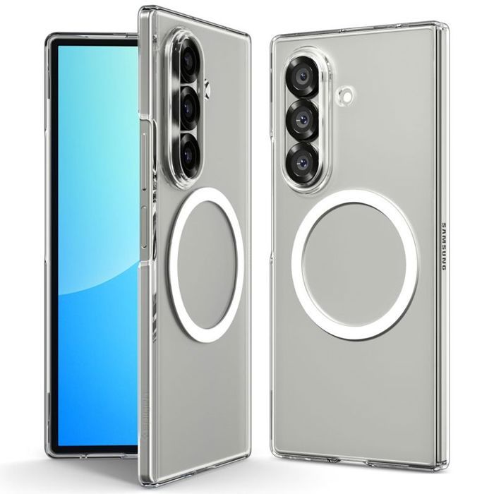 Spigen AirSkin MagSafe — Coque transparente pour Samsung Galaxy Z Fold 7 (Blanc)