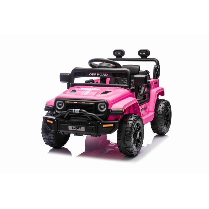 Voiture électrique - BENEO - OFFROAD NEW - Rose - Télécommande 24 GHz - Batterie lithium rechargeable