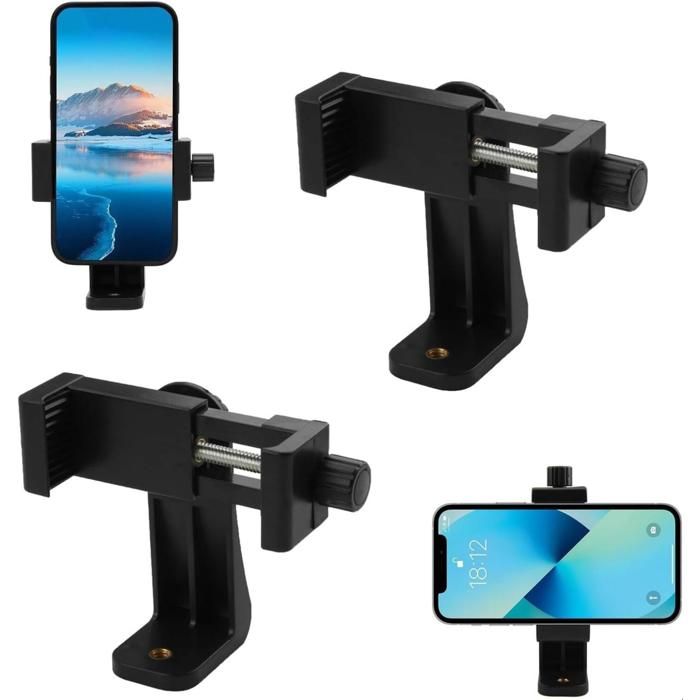 Adaptateurs de trépied pour téléphone portable-Clip universel pour smartphone pour trépiedperche à selfie et monopoderotatif