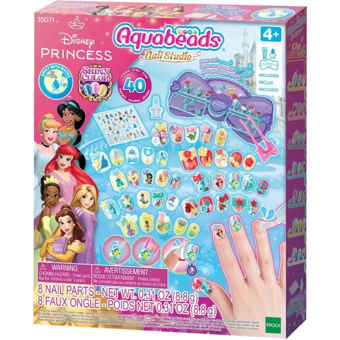 Le Coffret De Manucure Des Princesses Disney Aquabeads La Boite
