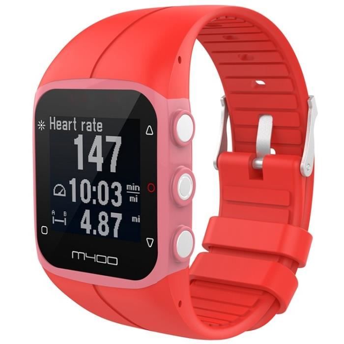 MYAYD Cinturino Sportivo In Silicone Per Polar M400/M430, Comodo E Regolabile, Ricambio Originale Con Strumenti Di Montaggio Inclusi - 2