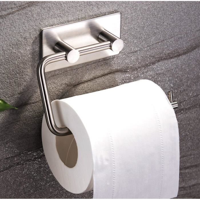Papier toilette rouleau//salle de bain serviette support auto adhésif 3 m en Acier Inoxydable Brossé
