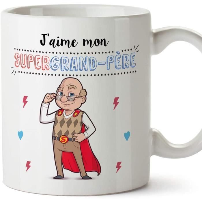 Mug personnalisé Super-héros papa - Cadeau homme - Fête des pères