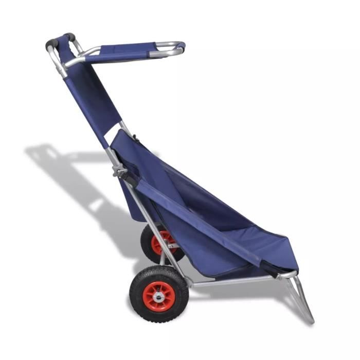 Chariot De Plage Avec Roues Portable Chariot De Jardin Remorque A