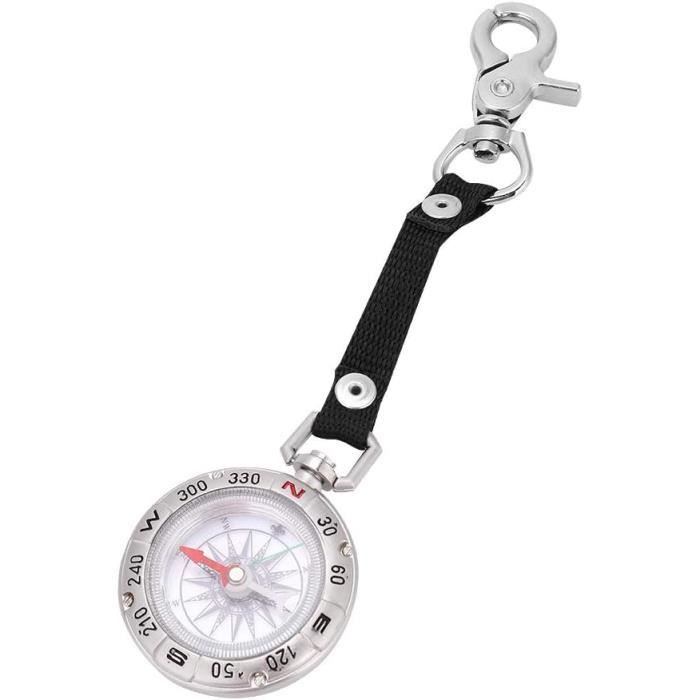 Mini Porte Clé Aluminium Boussole Camping Survie S Voyage Randonnee Navigation