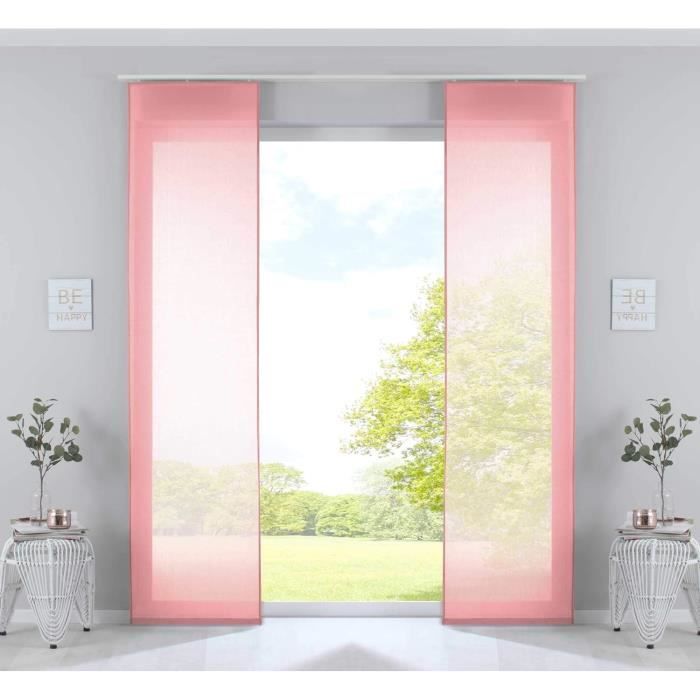 Home Fashion Madrid Tenda a Pannello, Poliestere, Sabbia, 245 x 60 cm