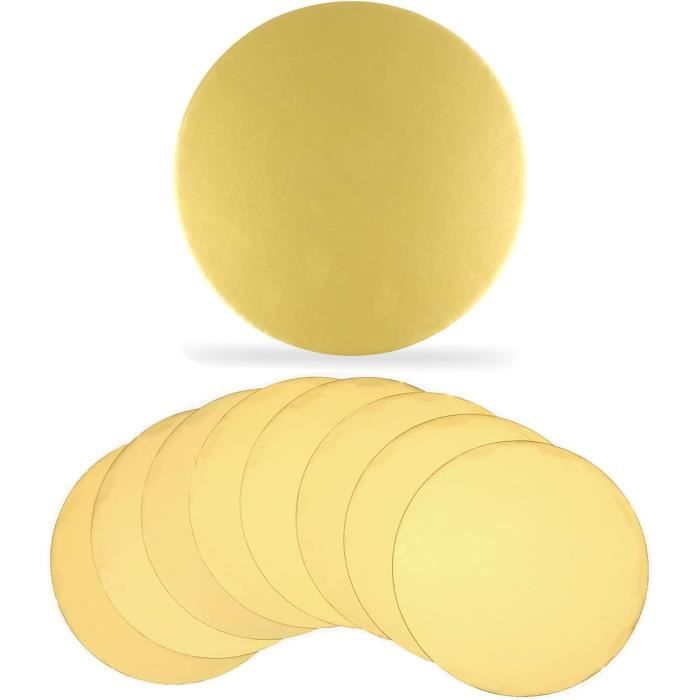 TESSTSY Plateau Décoratif Rond Doré 20 Cm - Plateau Décoratif Doré En Acier Inoxydable - Plateau De Service - Assiette à Bougie - Pour Bijoux, Cuisine, Salle De Bain