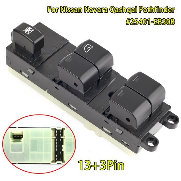 Interrupteur Commande de Lève-vitres électrique remplacement Pour Nissan Qashqai +2 J10 J10 JJ10 Pathfinder R51 Navara D40