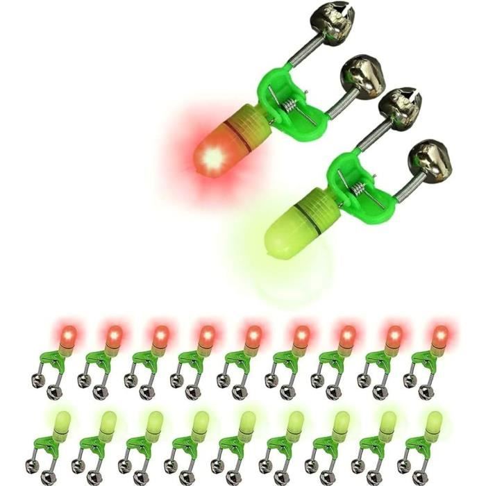 Anneome 20 Cloches Alarme Pêche – Clips Métalliques Pour Canne, Avertisseurs Sonores Pour Mer Et Eau Douce