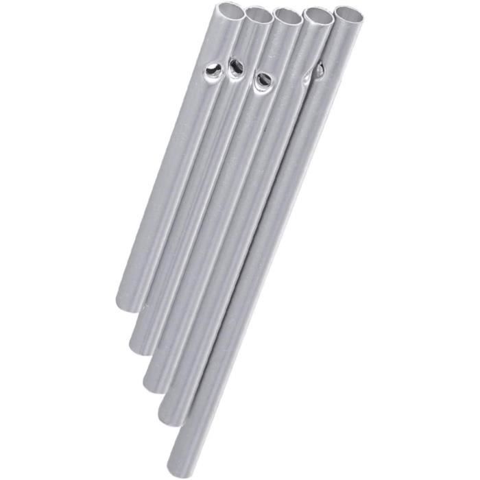 Petit carillon à vent extérieur avec 12 tubes accordés - Convient pour décoration de jardin, terrasse, balcon - Cadeau pour maman et femme - Argenté Petit carillon à vent extérieur avec 12 tubes accordés - Convient pour décoration de jardin, terrasse, balcon - Cadeau pour maman et femme - Argenté