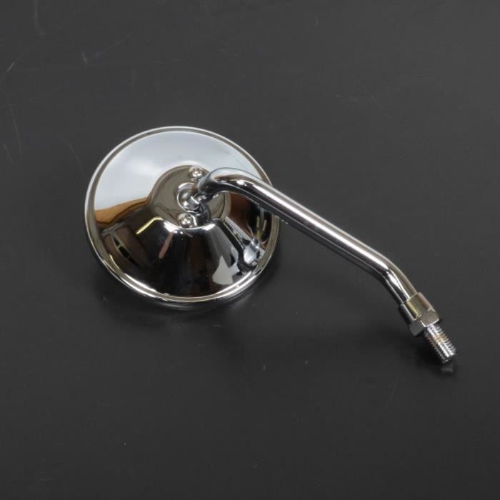 Retroviseur Droit Rond Chrome Filetage M10 Moto Vintage Ancienne