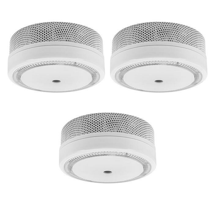 Garza Smart Lot De 2 Détecteurs De Fumée WiFi - Notifications Smartphone, Alarme 85dB, Installation Plafond