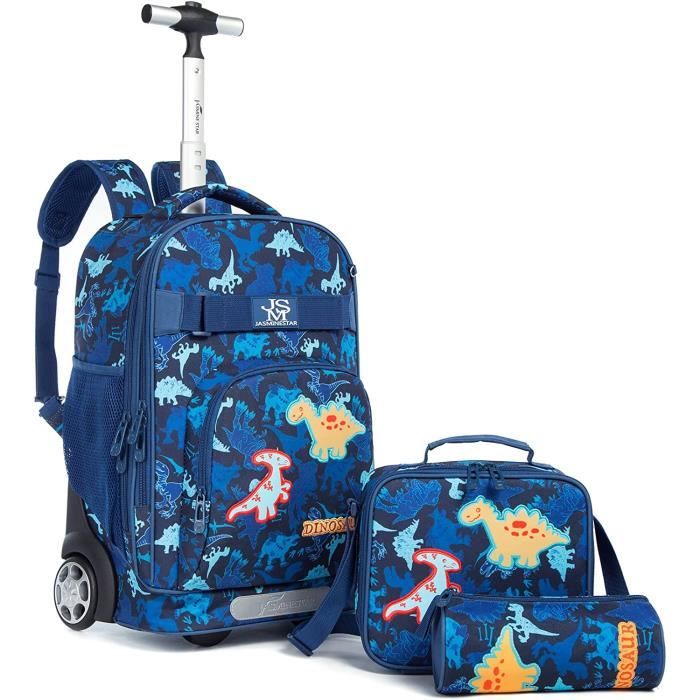 2022 Cartable a roulettes Garçon, 32L Sac Dos roulettes Enfant étanche pour  Maternelle Primaire Scolaire, 3 Pièces Sac a Roule[907] - Cdiscount  Bagagerie - Maroquinerie