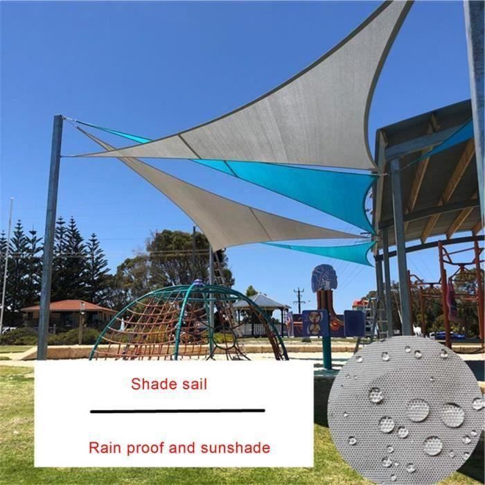 Bache Abri Triangle Parasol Anti Soleil Protection Exterieure Auvent Jardin Patio Piscine Ombre Voile Auvent 5 5 5m Gris Achat Vente Parasol Bache Abri Triangle Parasol Cdiscount