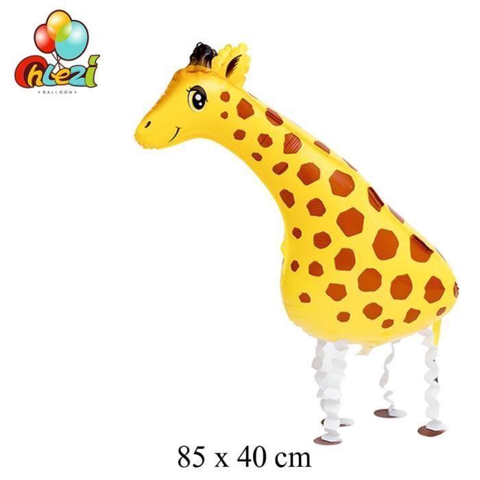 Ballons A Helium Pour Fete D Anniversaire Theme De La Foret Girafe Tigre Singe Dessin Anim Walking Giraffe Cdiscount Maison