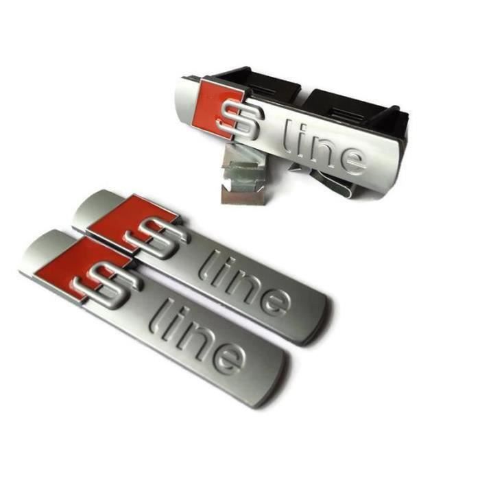 PERSONNALISATION VEHICULE DECORATION VEHICULE Audi S Line Grill Badge