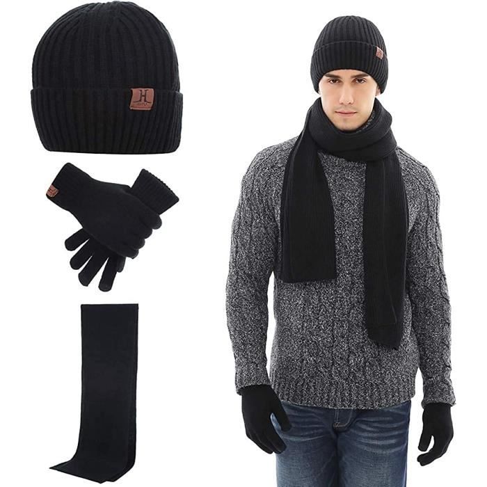 écharpe et gants en tricot chaud pour l/'hiver Neusky Lot de 3 bonnets