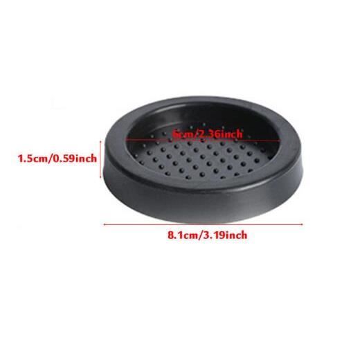 Tapis De Tassage Pour Café En Silicone Noir - Dimensions 20,5x15cm, Antidérapant, Protège Le Plan De Travail
