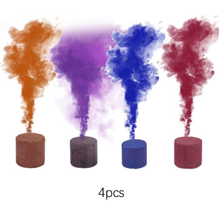 4 Pieces Gateau De Fumee Effet De Fumee Colore Spectacle Bombe Ronde Aide A La Photographie De Scene J79 Cdiscount Tv Son Photo