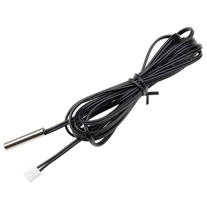 3 Capteurs De Température NTC 10K - Sonde Thermique Avec Câble 50cm - Plage -30°C à +125°C - Pour Appareils électroménagers
