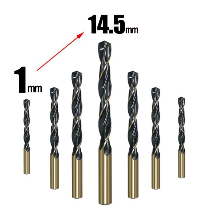 HSS Bohrer Bit Set 15-50mm: Präzises Lochsäge Loch Cutter Bohren Kit Hand Werkzeug Fuer Edelstahl Holz Metall Legierung Schneiden Spitze Bohrer