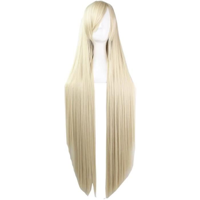Perruque synthétique lisse et longue de 24 pouces, perruque Blonde avec  bandeau | AliExpress