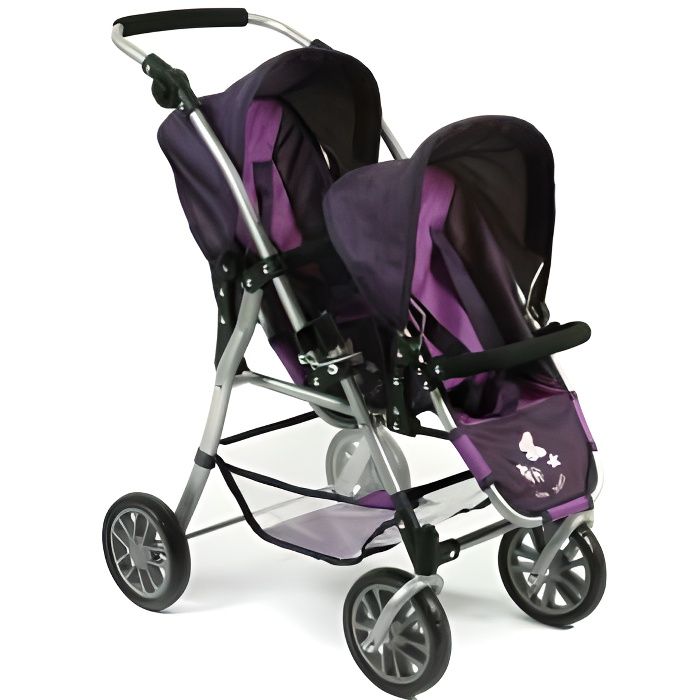 Poussette Jumeaux poupees BAYER DESIGN Rose Pour Enfant de 3 ans et plus Dimensions 62x43.5x77 cm Cdiscount Jeux Jouets