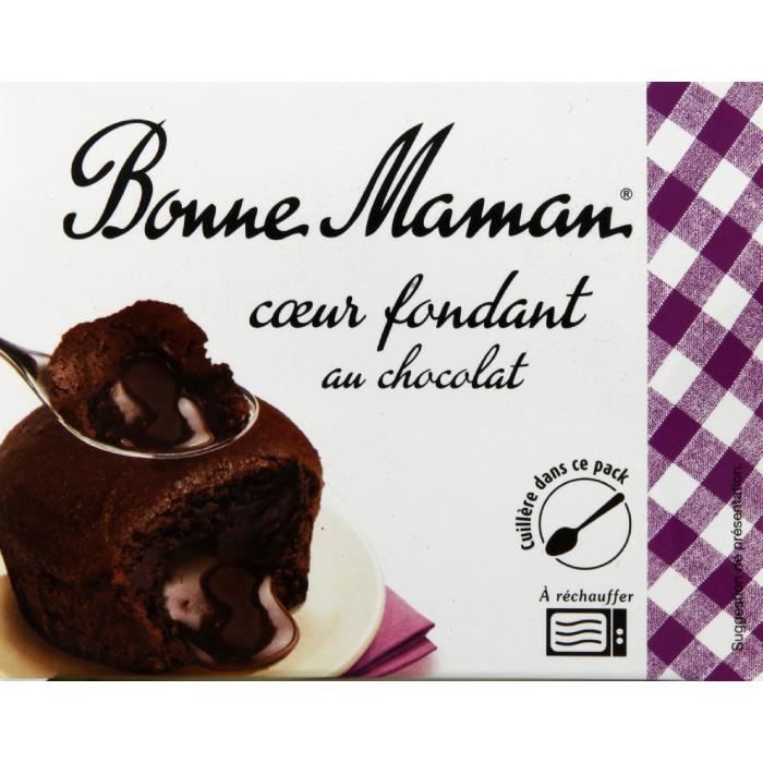 Bonne Maman Dessert Coeur Fondant Chocolat 80g Achat Vente