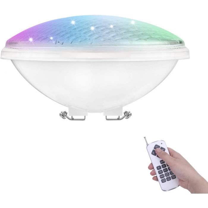 rgbw par56 lampe de piscine lumière led 24w 12v dc/ac, contrôle par télécommande, etanche ip68 éclairage sous-marin