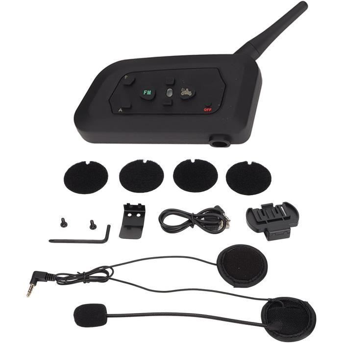 QSPORTPEAK L1M Casque Bluetooth pour Casque de Moto, appels
