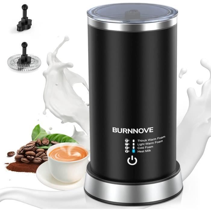 Mousseur à Lait 4 En 1 SIMPLETaste – Électrique, 500W, Acier Inoxydable, Blanc