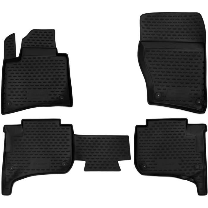 Tapis De Sol Et Coffre 3D En Caoutchouc Pour Nissan Qashqai 2021+ (J12) - Lot Complet