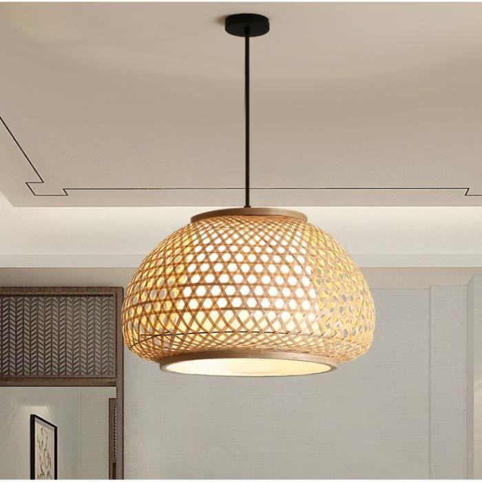 Lustre En Bambou De Style Japonais Eclairage D Art En Bambou