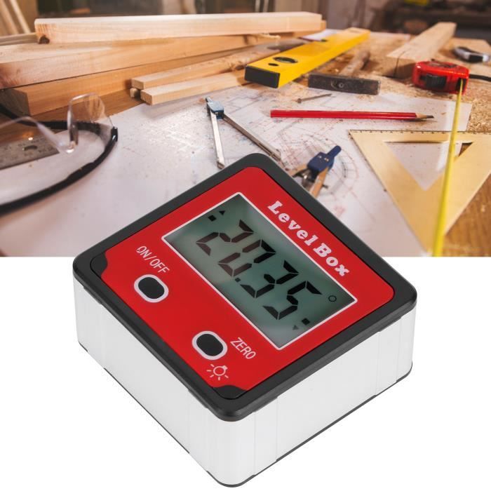 Inclinomètre Numérique LCD IP54 - Boîtier Angle Mètre Avec Rétroéclairage, Pour Bois, Construction, Bricolage - 6