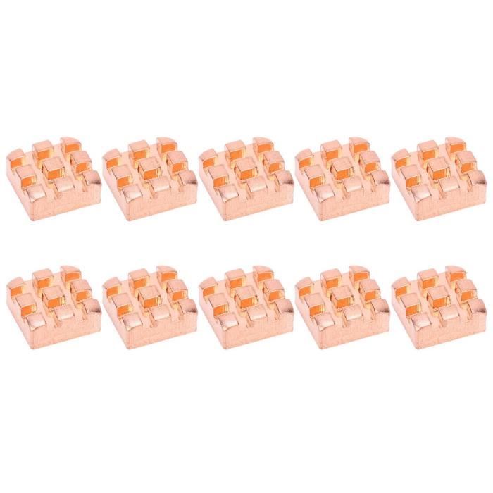 10 Fixations Ventilateur Processeur Intel – Pour Socket LGA 775 – Plastique Noir