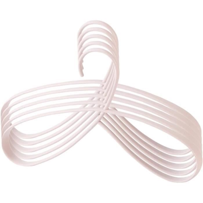36 Cintres Bébé Enfant KEPLIN - Plastique Blanc Antidérapant - 27x15.5cm - Pour Armoire Nourrisson Et Junior