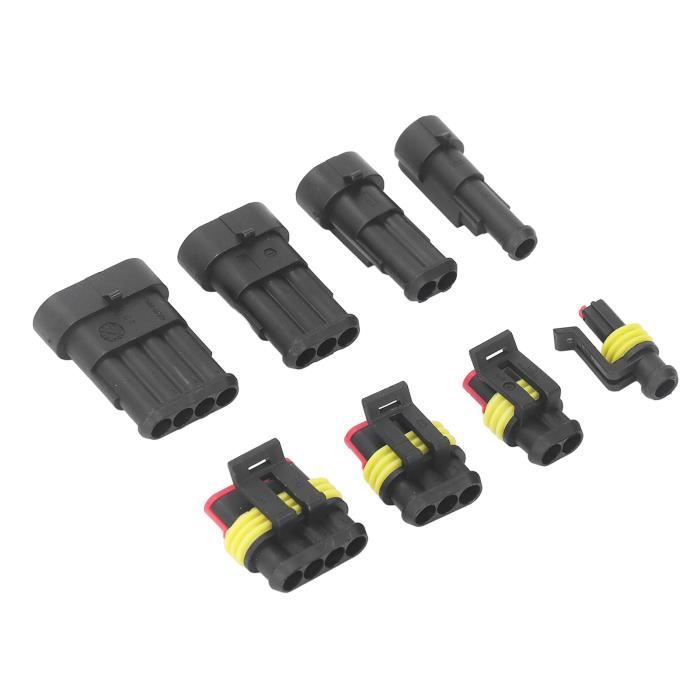 RUNCCI-YUN Lot De 40 Cosses De Câble - 2,8 Mm Et 4,8 Mm, Connecteurs Plats Isolés Avec Manchon Isolant