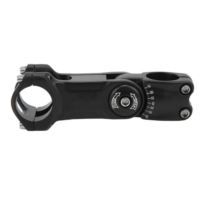Potence De Vélo Réglable En Alliage Aluminium - Diamètre Tube Direction 28.6mm, Longueur 90/110/130mm, Angle 0-60° - Pour VTT, Vélo Route