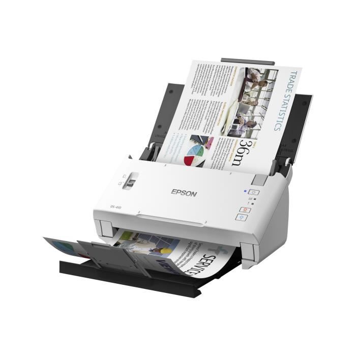 Epson WorkForce DS-410 Scanner de documents Recto-verso A4 600 ppp x 600 ppp jusquà 26 ppm (mono) - jusquà 26 ppm (couleur)…