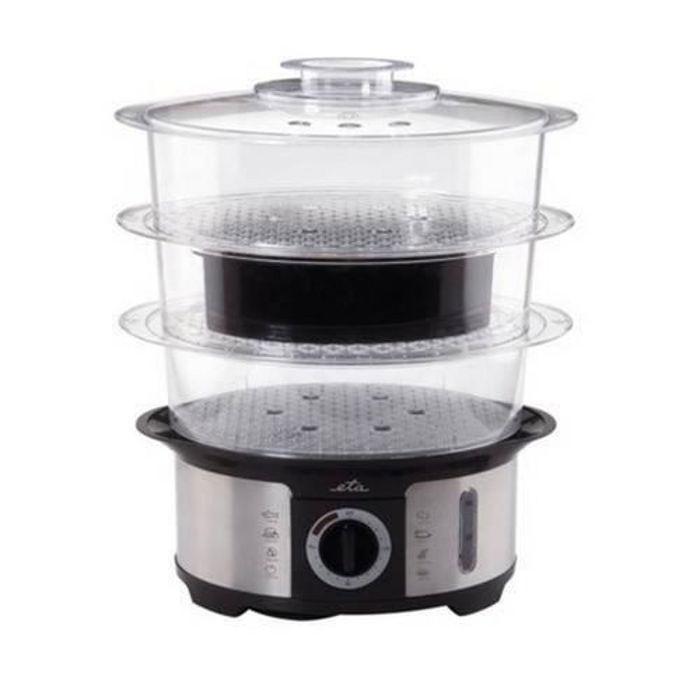 Cuiseur vapeur - Eta - Steampot - 3 paniers - 15 L - 1000 W - Noir Argent