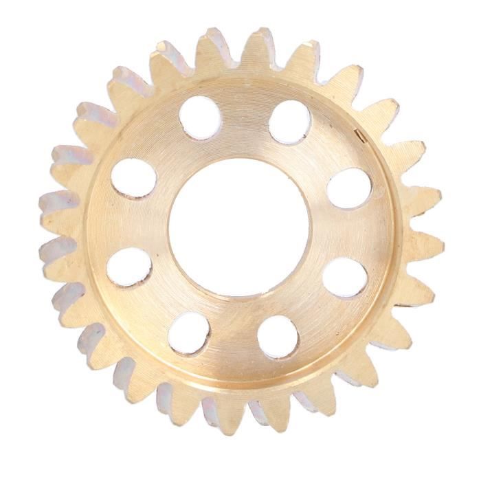 Roue à Vis Sans Fin En Laiton - Module 0,5 - Diamètre 2 Pouces - Pour Arbre En Acier C45
